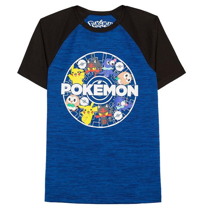 Boys 8-20 Pokmon Character Raglan Tee, Boy's, Size: Medium, Blue Other