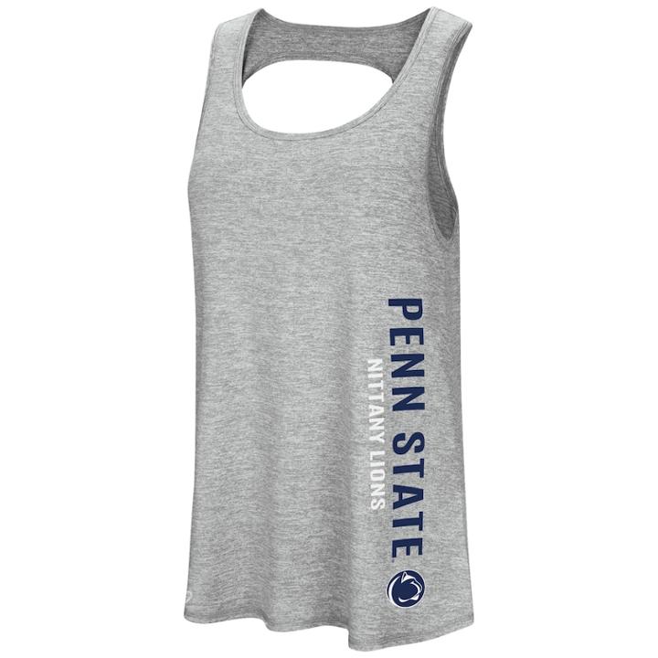 Women's Colosseum Penn State Nittany Lions Twisted Back Tank Top, Size: Medium, Oxford