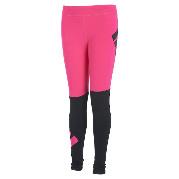 Girls 4-6x Adidas Colorblock Logo Leggings, Size: 5, Brt Pink