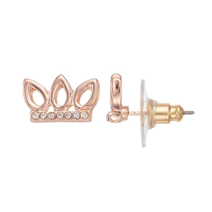 Lc Lauren Conrad Teardrop Nickel Free Bar Stud Earrings, Women's, Light Pink