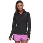 Women's Fila Sport&reg; Print Thumb Hole Zip-up Jacket, Size: Xl, Black