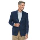 Men's Chaps Classic-fit Patterned Stretch Sport Coat, Size: 50 Long, Blue (navy)