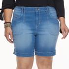 Plus Size Gloria Vanderbilt Keegan Jean Shorts, Women's, Size: 24 W, Blue