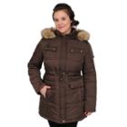 Excelled Quilted Anorak Jacket, Women's, Size: Large, Brown