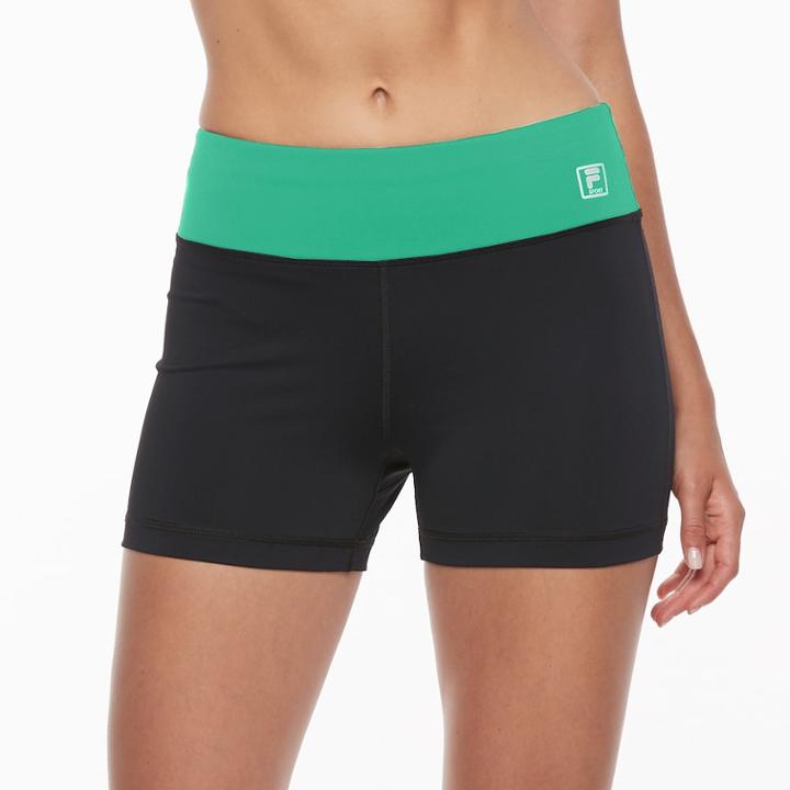 Women's Fila Sport&reg; Tru-dry High-waist Fitted Performance Shorts, Size: Small, Oxford