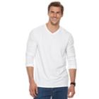 Big & Tall Sonoma Goods For Life&trade; Flexwear V-neck Tee, Men's, Size: Xxl Tall, White