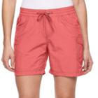 Women's Columbia Amberley Stream Cargo Shorts, Size: Small, Light Pink