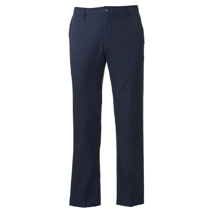 Men's Lee Performance Series X-treme Comfort Straight-fit Refined Khaki Pants, Size: 40x30, Blue (navy)