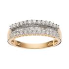 1/2 Carat T.w. Diamond 10k Gold Ring, Women's, Size: 8, White