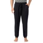 Men's Cuddl Duds Jogger Pants, Size: Large, Black