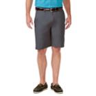 Men's Haggar Cool 18&reg; Pro Classic-fit Expandable-waist Stretch Performance Shorts, Size: 38, Silver