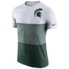 Men's Nike Michigan State Spartans Triblend Colorblock Tee, Size: Xxl, White Oth