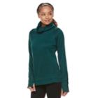 Petite Tek Gear Fleece Funnel Neck Pullover Top, Women's, Size: M Petite, Dark Blue