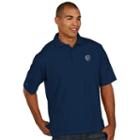 Men's Antigua Sporting Kansas City Xtra-lite Desert-dry Pique Performance Polo, Size: 4xl, Blue (navy)