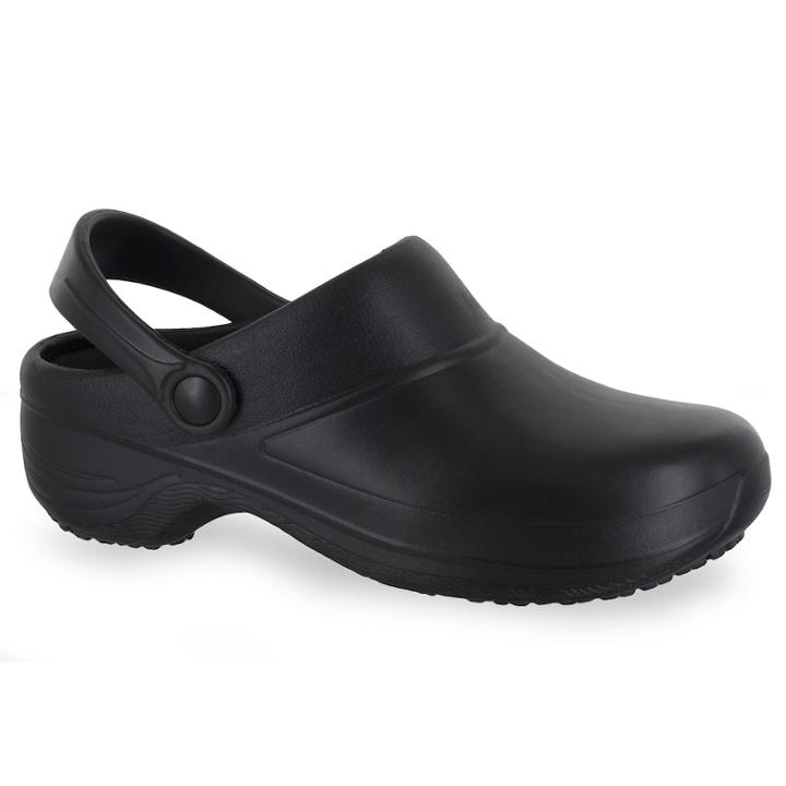 Easy Works By Easy Street Time Women's Work Clogs, Size: Medium (11), Black