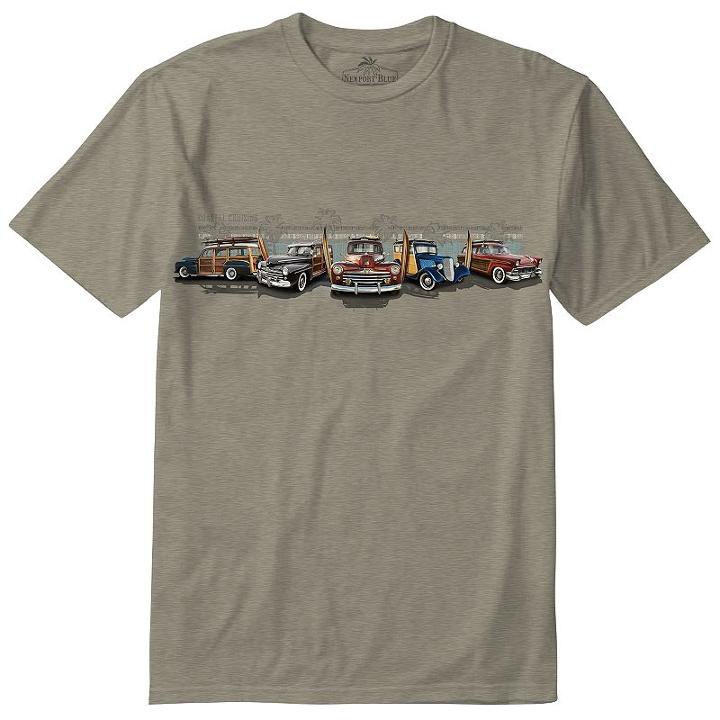 Men's Newport Blue Woodie Cruise Tee, Size: Xl, Beige Oth