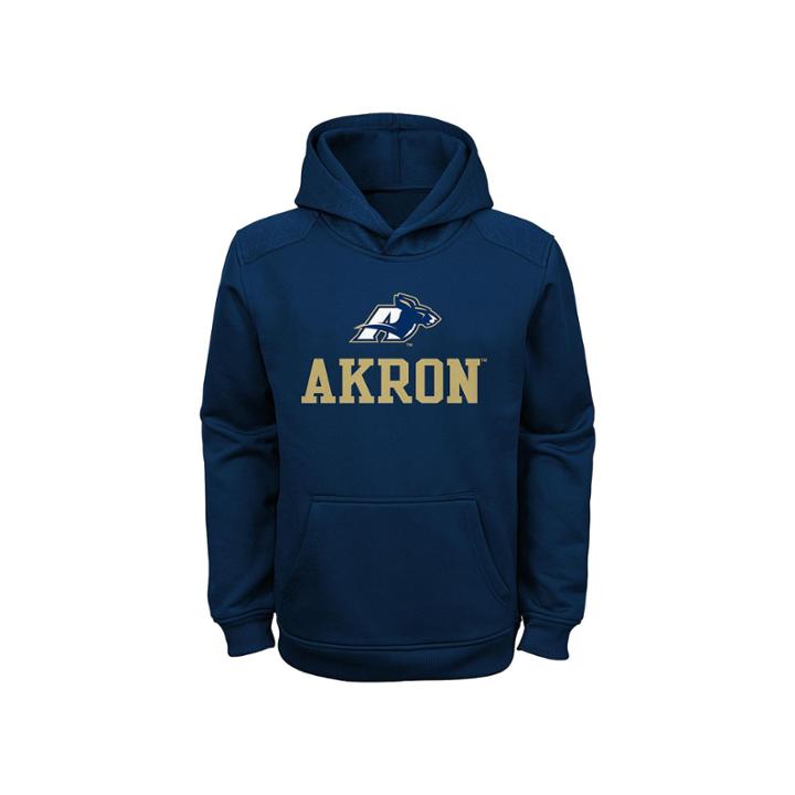 Boys 8-20 Akron Zips Performance Fleece Hoodie, Boy's, Size: M(10-12), Blue