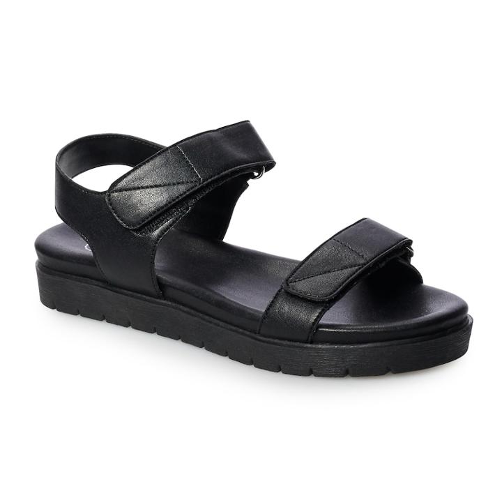 So&reg; Jackfish Women's Sandals, Size: Medium (5), Black