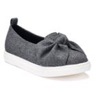 So&reg; Miranda Girls' Velvet Flats, Size: 5, Grey