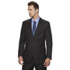 Men's Marc Anthony Slim-fit Herringbone Suit Jacket, Size: 44 - Regular, Black