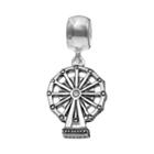Individuality Beads Crystal Sterling Silver Ferris Wheel Charm, Women's, White