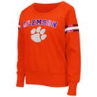 Women's Campus Heritage Clemson Tigers Wiggin' Fleece Sweatshirt, Size: Medium, Drk Orange