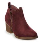 Sonoma Goods For Life&trade; Stone Women's Ankle Boots, Size: Medium (6), Red