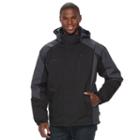 Men's Free Country Colorblock Hooded Jacket, Size: Large, Grey (charcoal)