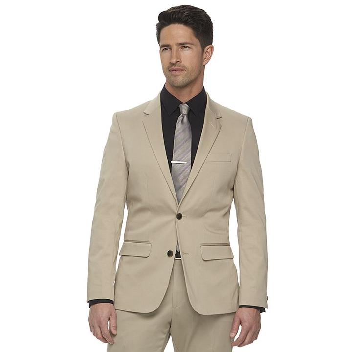 Men's Apt. 9 Tan Extra-slim Suit Jacket, Size: 38 Short, Brown
