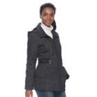 Women's D.e.t.a.i.l.s Hooded Side Tab Jacket, Size: Xl, Black