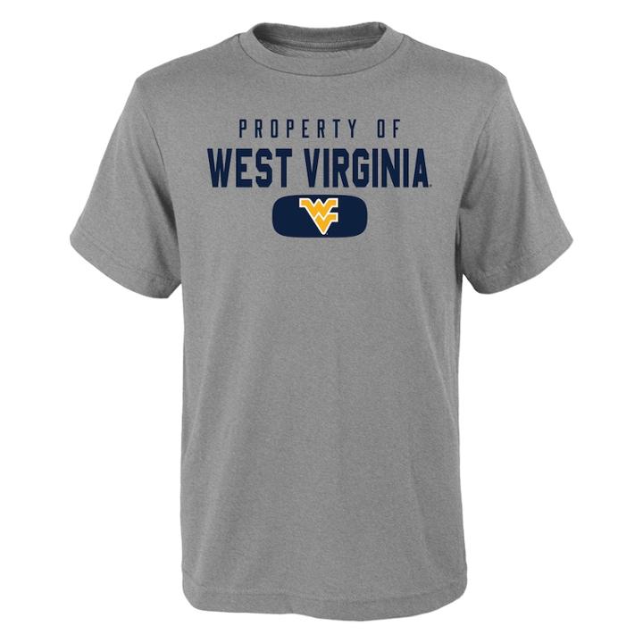 Boys 4-18 West Virginia Mountaineers Property Of Tee, Size: 4-5, Grey