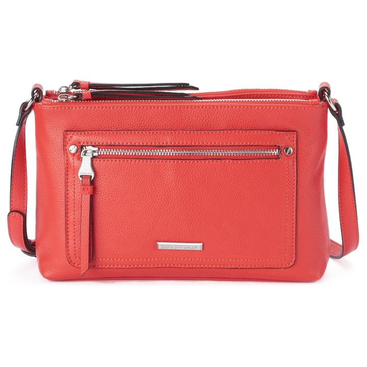 Dana Buchman Curlew Double Entry Crossbody Bag, Women's, Dark Pink