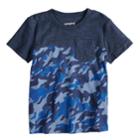 Baby Boy Jumping Beans&reg; Camouflaged Pocket Tee, Size: 12 Months, Dark Blue