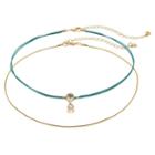 Lc Lauren Conrad Multi Color Choker Necklace Set, Women's, Green