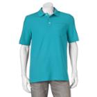 Men's Croft & Barrow&reg; Performance Pocket Pique Polo, Size: Large, Blue (navy)