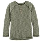 Boys 4-7x Sonoma Goods For Life&trade; Raglan Thermal Henley, Size: 5, Dark Green
