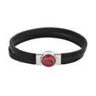 Arizona Cardinals Double-strand Leather Bracelet, Women's, Size: 7, Multicolor