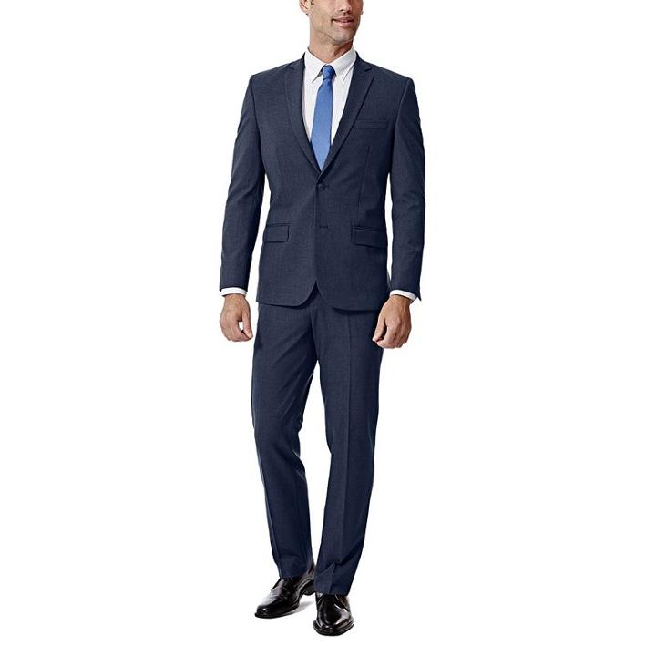 Men's J.m. Haggar Premium Slim-fit Stretch Suit Coat, Size: 40 Short, Blue