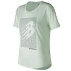 Women's New Balance Graphic Tech Short Sleeve Tee, Size: Xl, Brt Green