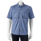 Men's American Outdoors Super Fly Button-down Fishing Shirt, Size: Large, Light Blue