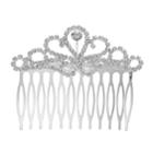 Simulated Crystal Filigree Hair Comb, Women's, Multicolor