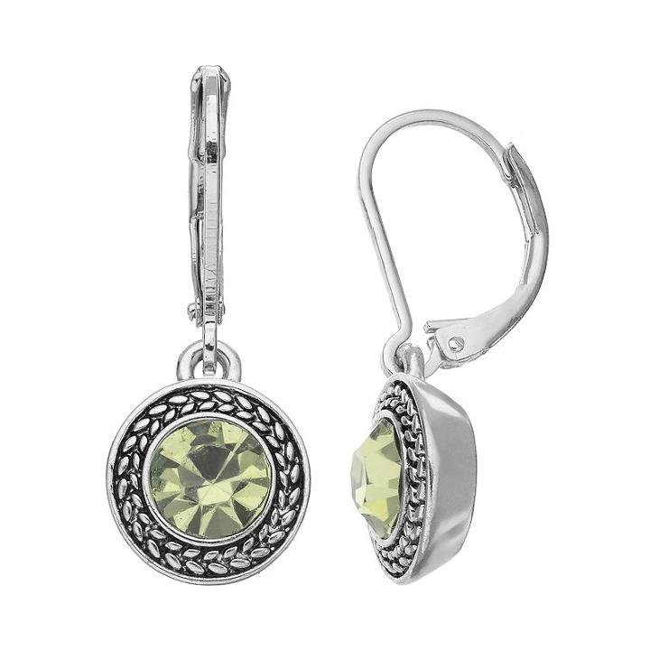 Napier Drop Earrings, Women's, Lt Green