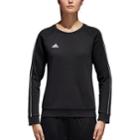 Women's Adidas Core 18 Fleece Sweatshirt, Size: Large, Black