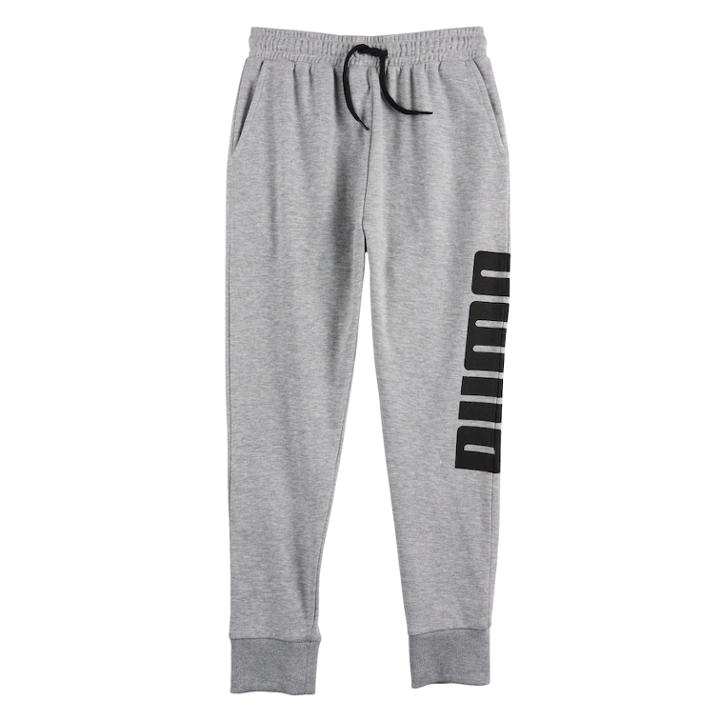 Boys 8-20 Puma Jogger Pants, Size: Medium, Grey