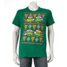 Men's Teenage Mutant Ninja Turtles Christmas Tee, Size: Medium, Brt Green