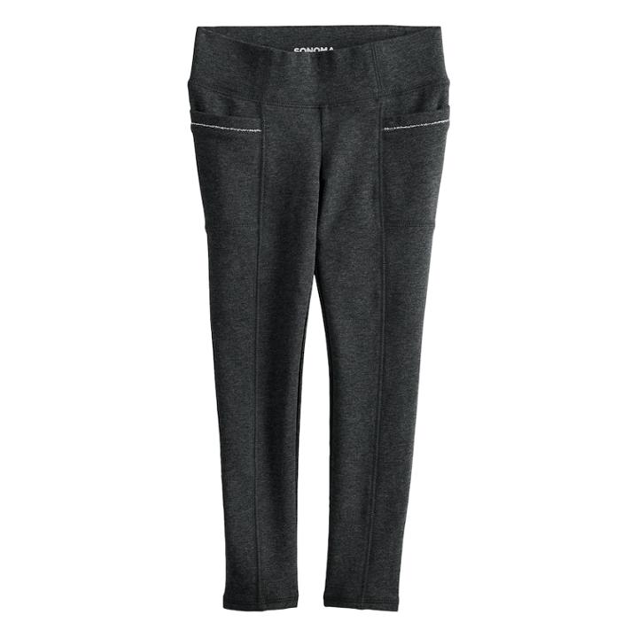 Girls 4-12 Sonoma Goods For Life&reg; Supersoft Pants, Size: 10, Blue