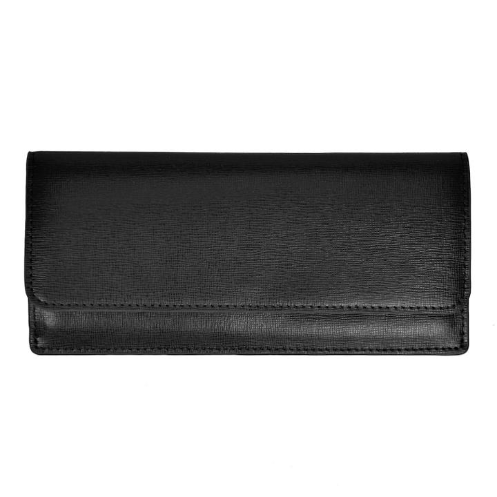 Royce Leather Rfid-blocking Saffiano Clutch, Adult Unisex, Black