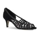 Easy Street Sparkle Women's Dress Heels, Size: Medium (8.5), Black