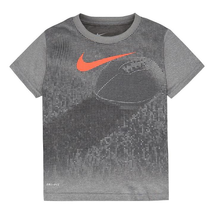 Boys 4-7 Nike Dri-fit Speckled Sports Graphic Tee, Boy's, Size: 4, Dark Grey