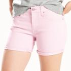 Women's Levi's&reg; Cuffed Mid-length Shorts, Size: 26(us 2)m, Pink